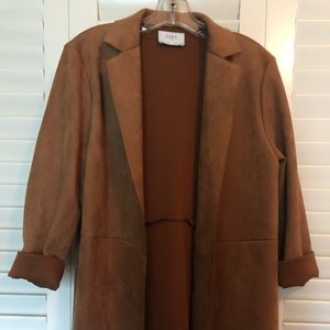 Zara light coffee ☕️ colored suede coat 🧥